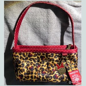 Harveys Seatbelt Minnie Leopard Baguette